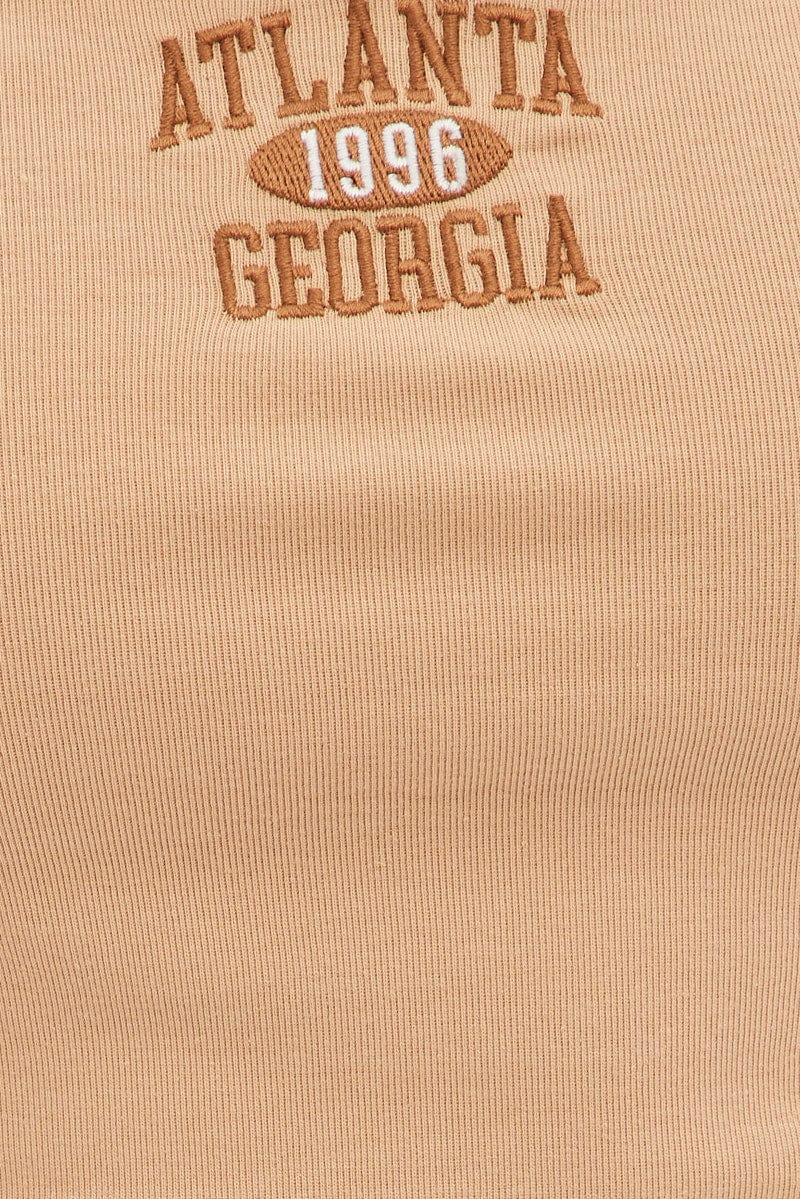 Beige Bandeau Sleeveless Strapless Atlanta Embroidered - Image 6