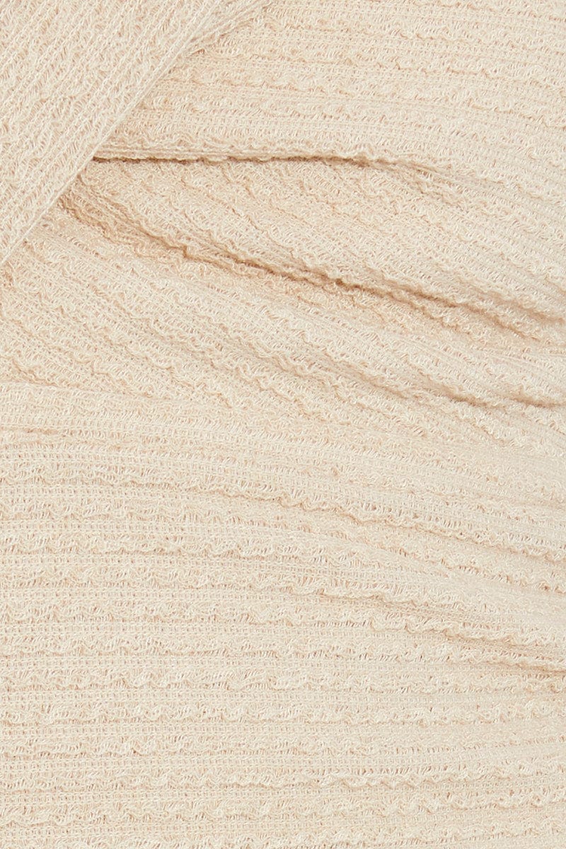 Beige Bandeau Twisted Details - Image 6