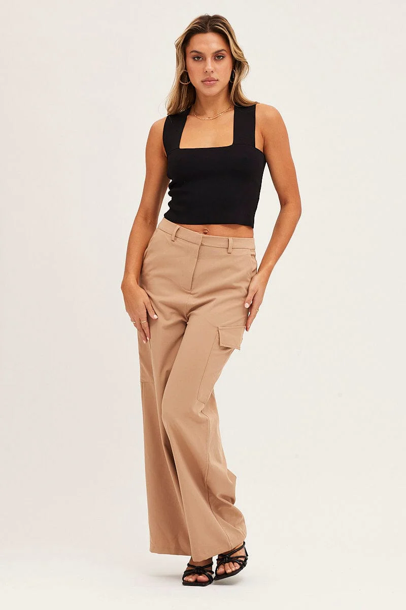 Beige Cargo Pant - Image 3
