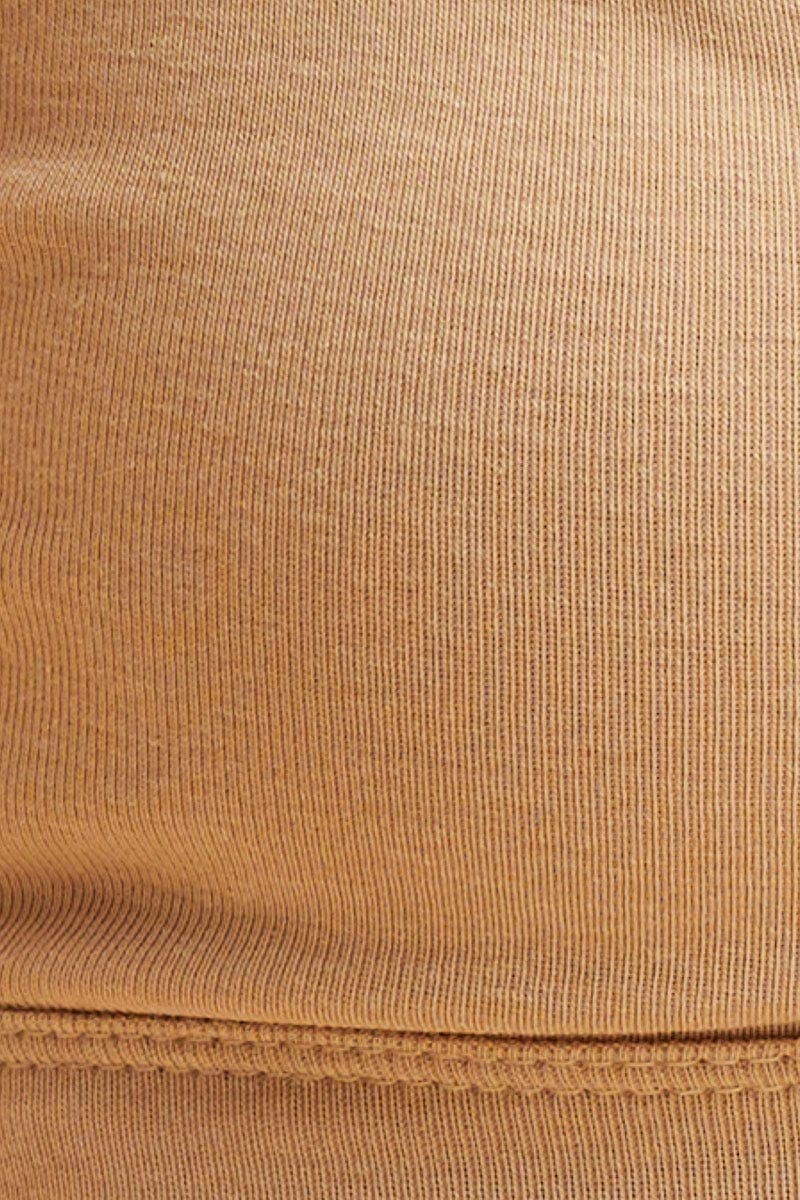 Beige Cotton Bralette Cotton Stretch Scoop Neck - Image 6