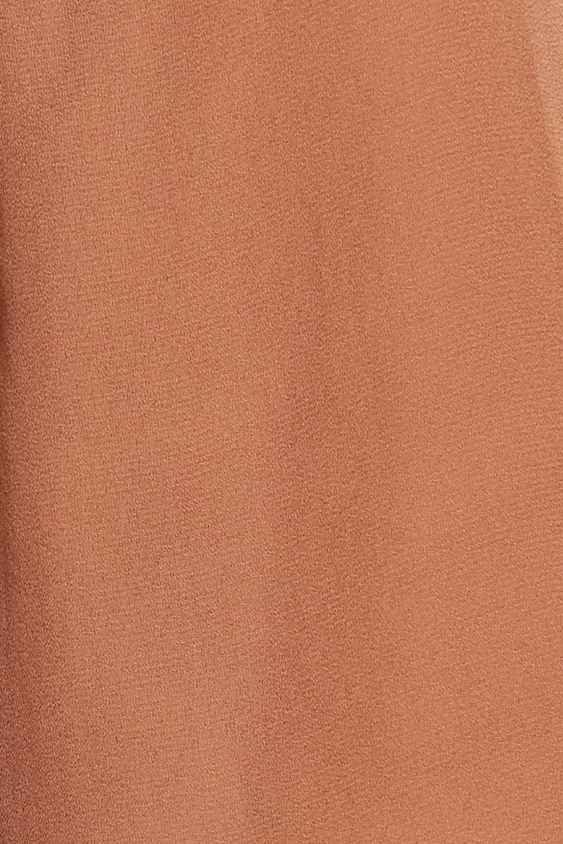 Beige Cut Out Ring Detail A-Line Dress - Image 6
