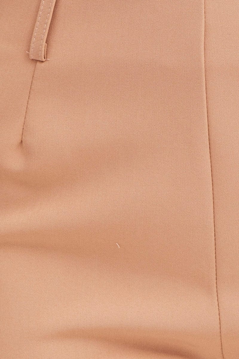 Beige Flare Pants Mid Rise - Image 6