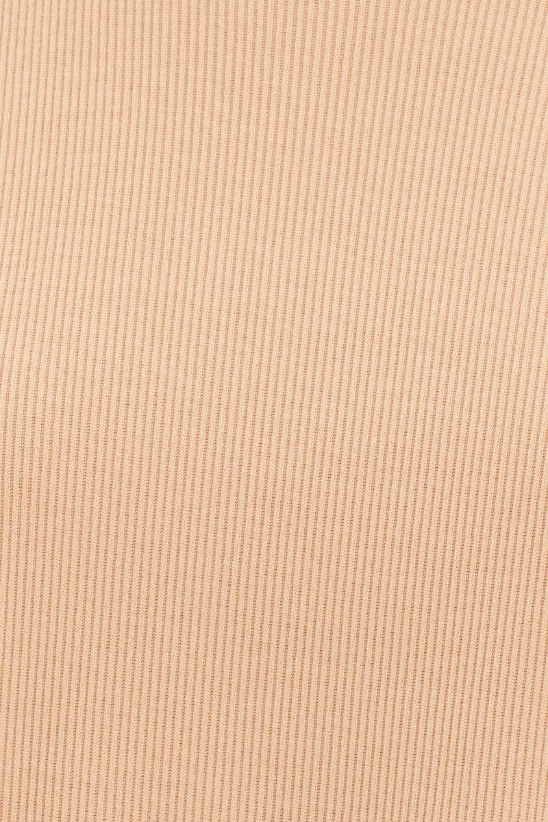 Beige Loungewear Shorts Cotton - Image 6