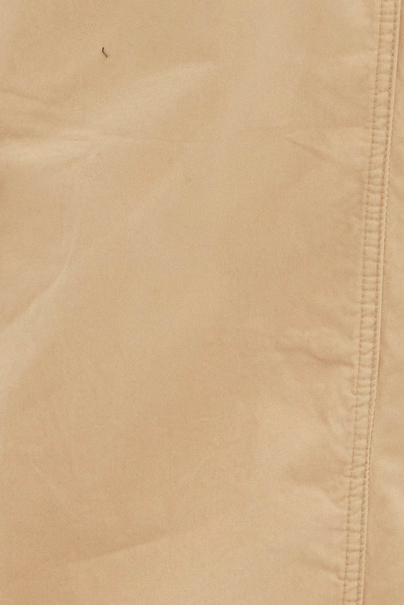Beige Maxi Skirt Low Rise Cargo Parachute - Image 6
