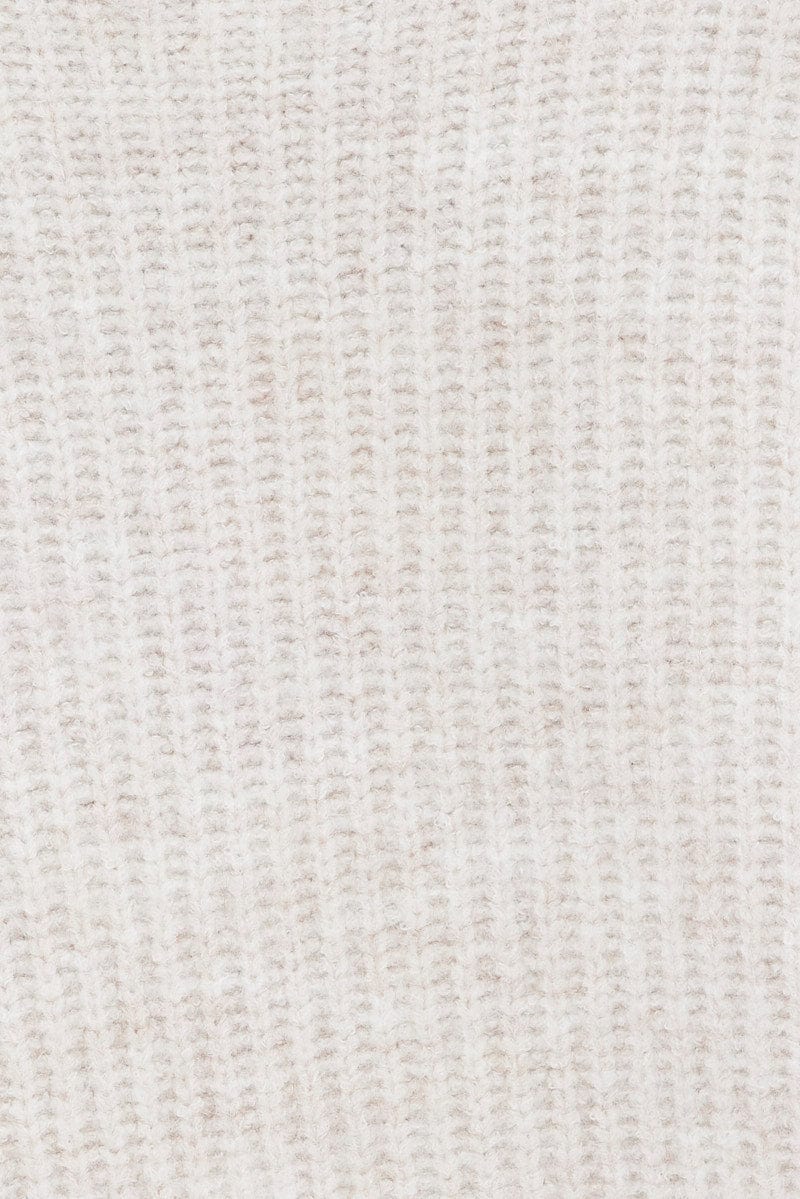 Beige Oversized Knit Cardigan - Image 6