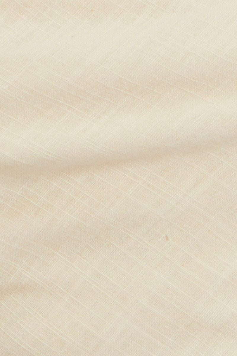 Beige Ruffle Hem Scarf Top - Image 6