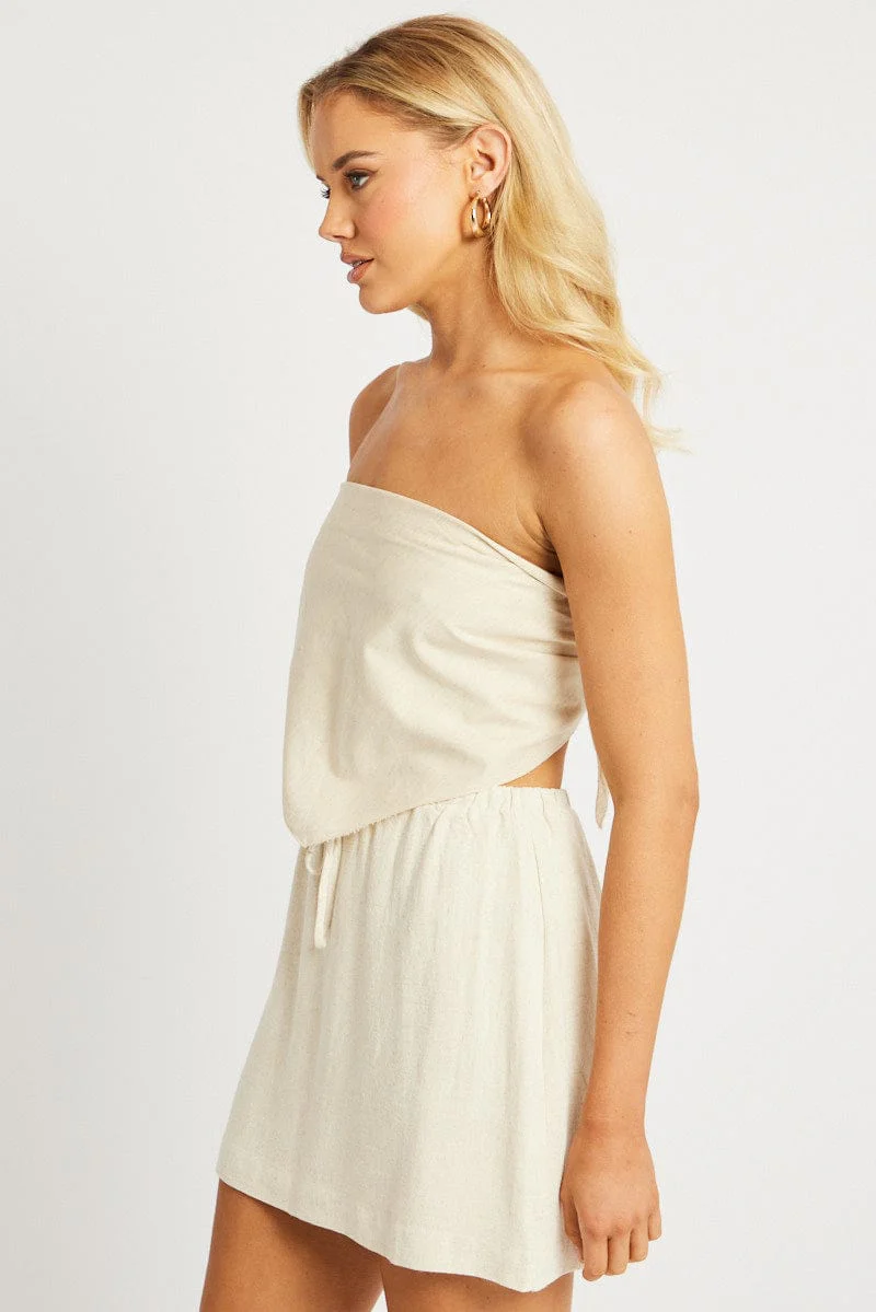 Beige Scarf Top - Image 4