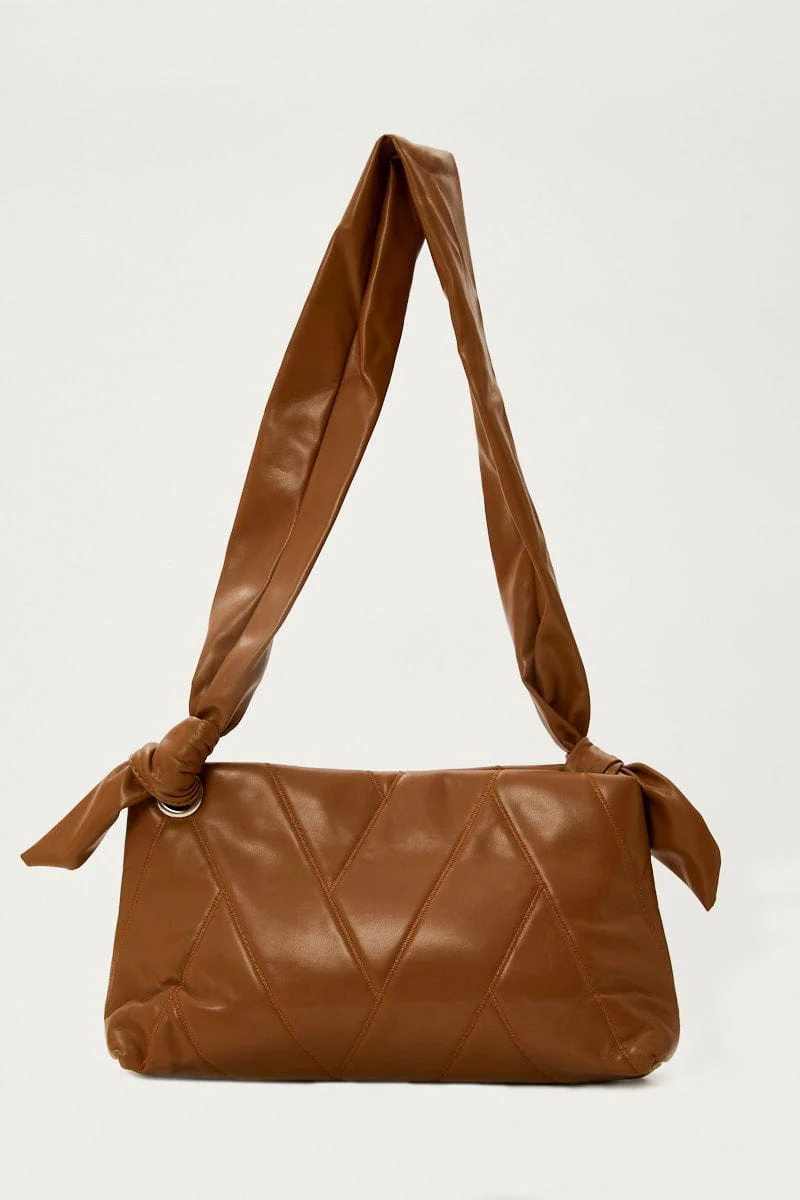 Beige Under Arm Quilted Bag - Image 3