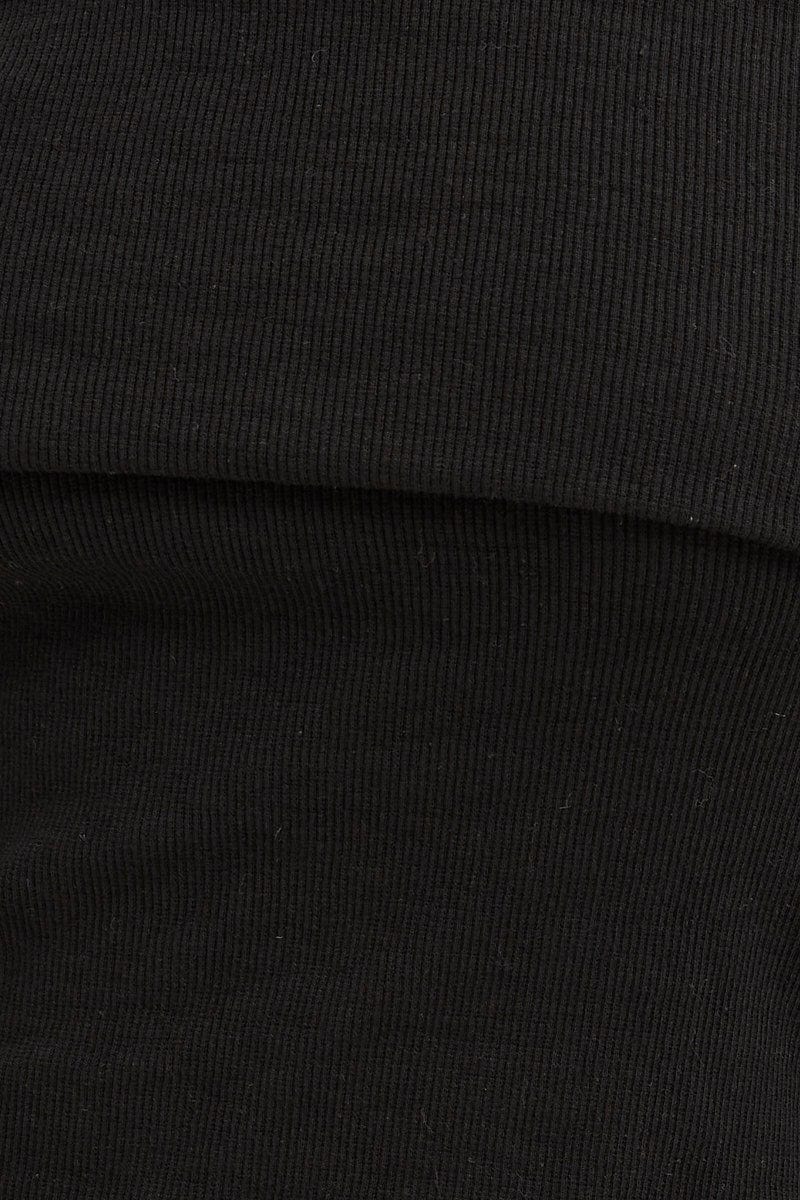 Black Asymmetric Top Long Sleeve - Image 6