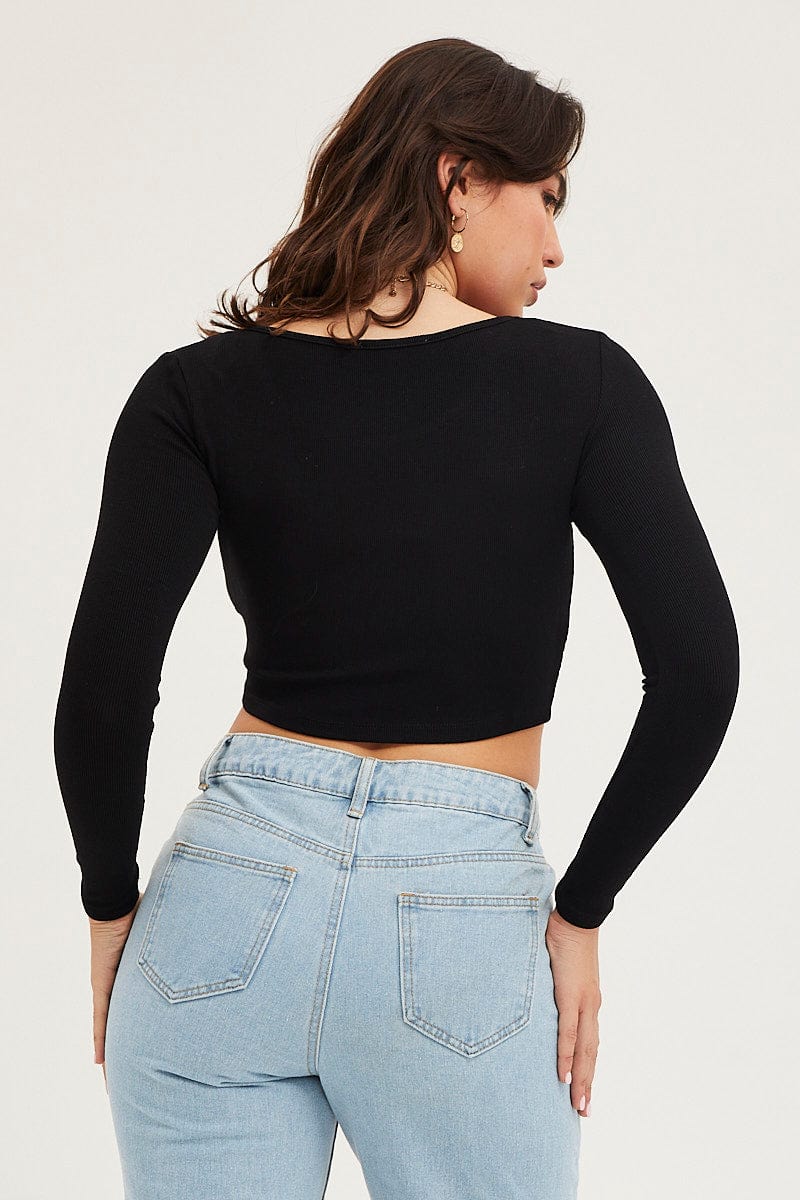 Black Asymmetric Top Ribbed - Image 5