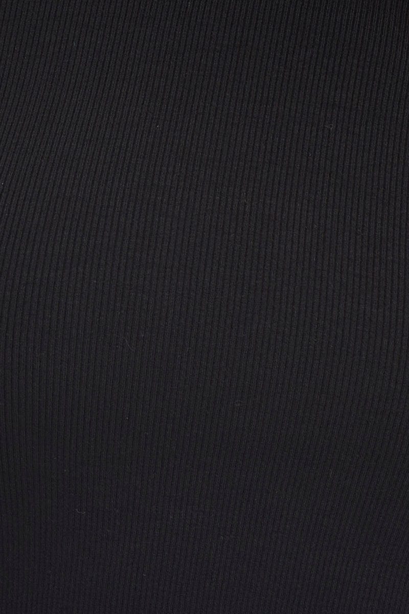 Black Asymmetric Top Ribbed - Image 6