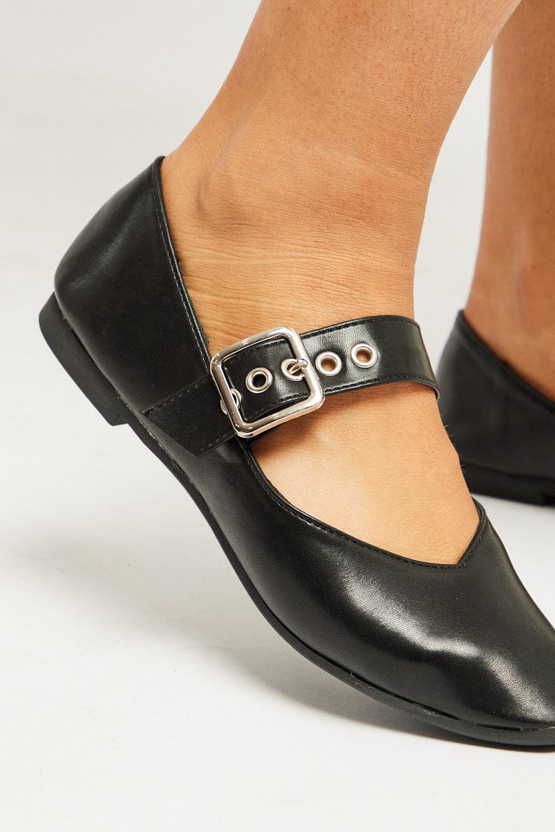 Black Ballet Flats - Image 2