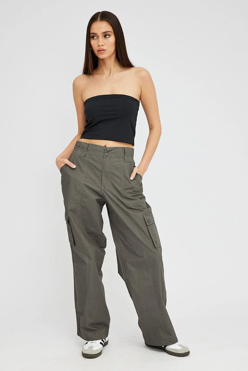 Black Bandeau Top - Image 2