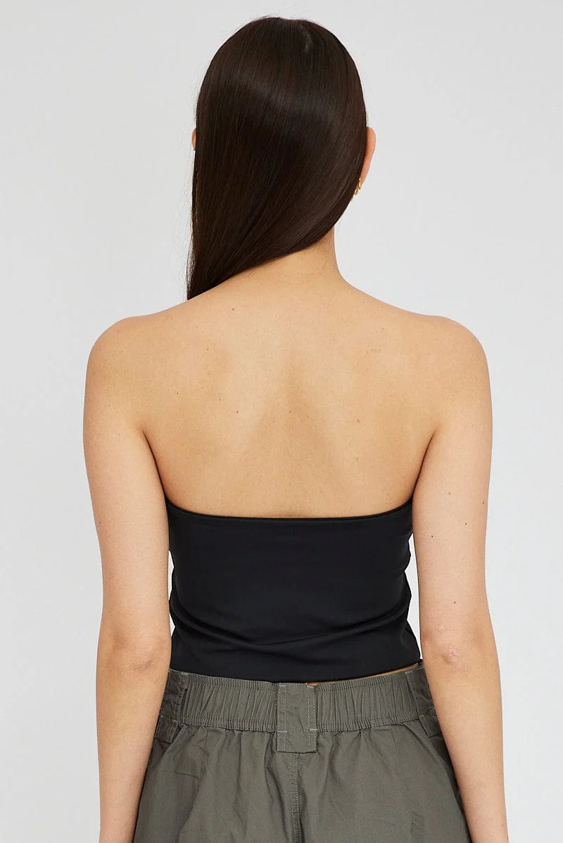 Black Bandeau Top - Image 5