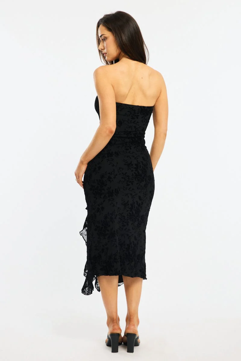Black Black Bodycon Dress Lace Mini - Image 4