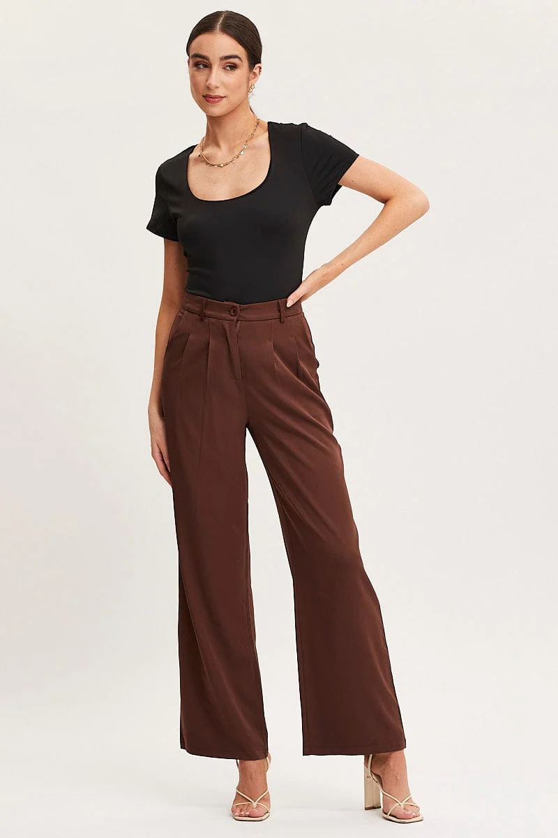Black Bodysuit Short Sleeve Square Neck - Image 3