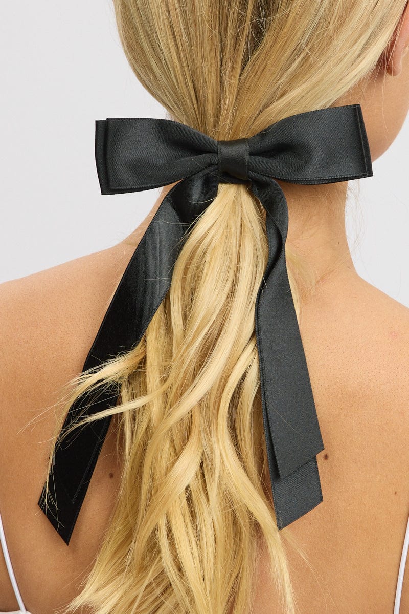 Black Bow Hair Ties - Image 2