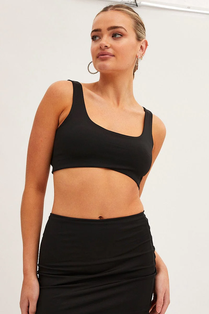 Black Bralette Double Layer - Image 3