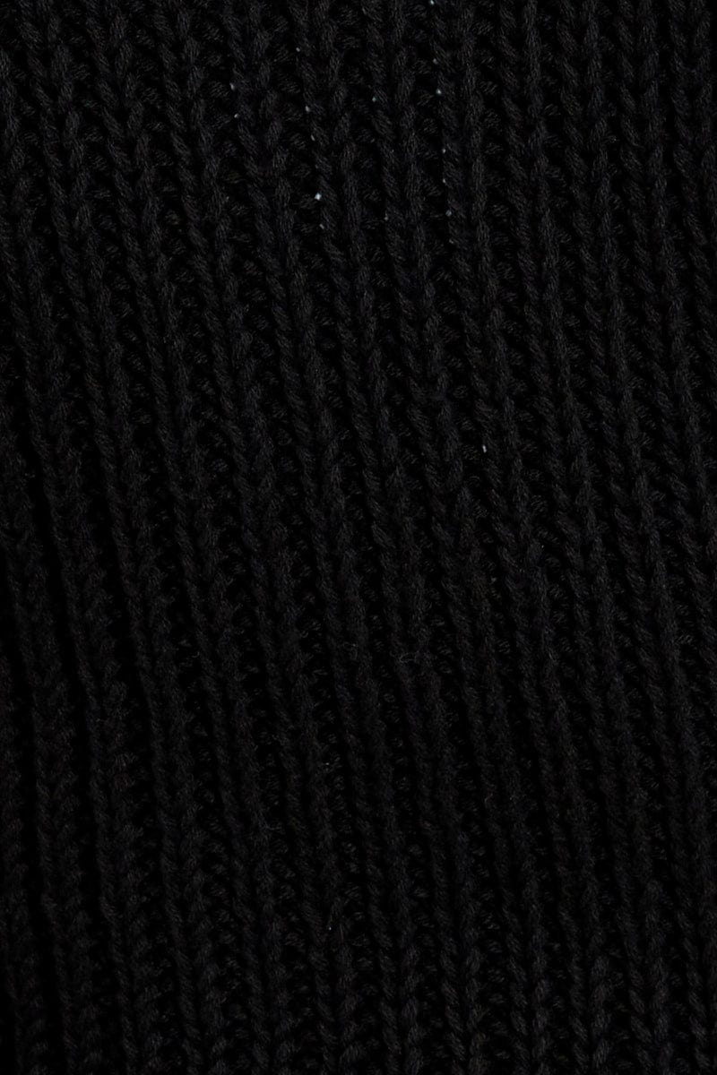 Black Cabled Knit Sleeveless - Image 6