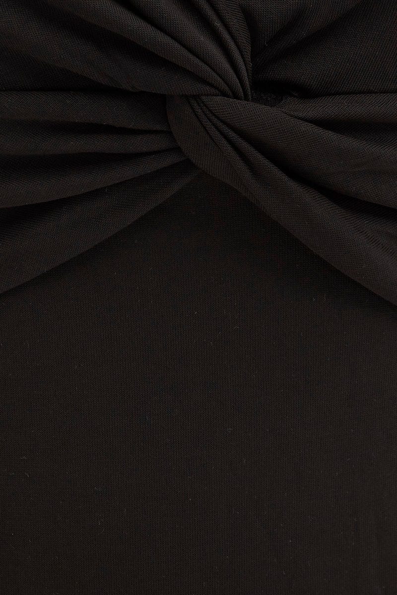 Black Cami Bodysuit Twist Front - Image 6