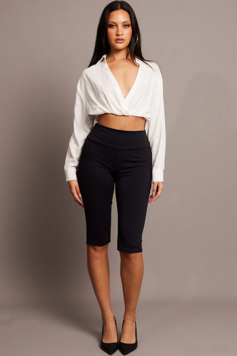 Black Capri Leggings - Image 2