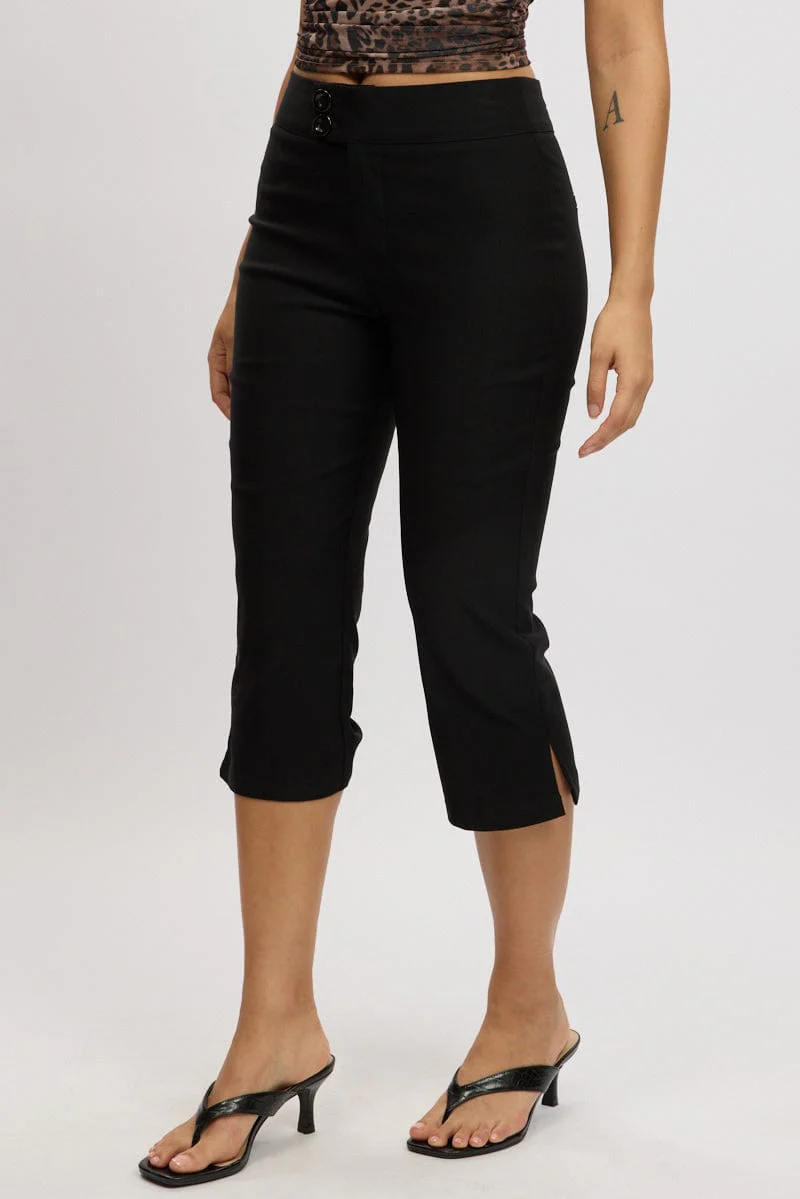 Black Capri Pants Low Rise - Image 4