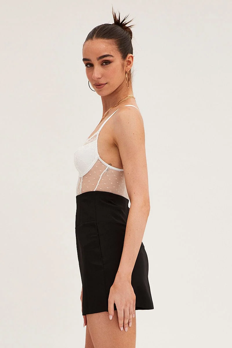 Black Corset Mini Skirt - Image 4