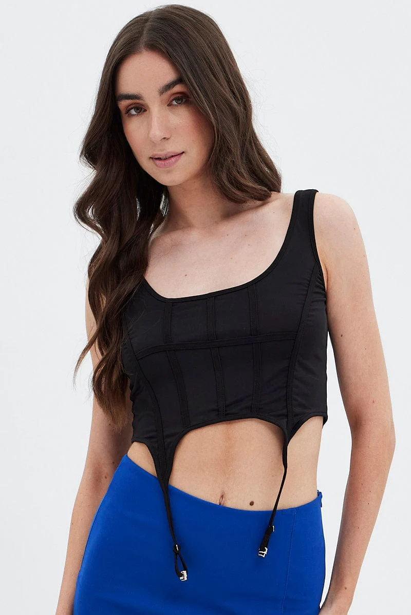 Black Corset Top Lingerie - Image 3