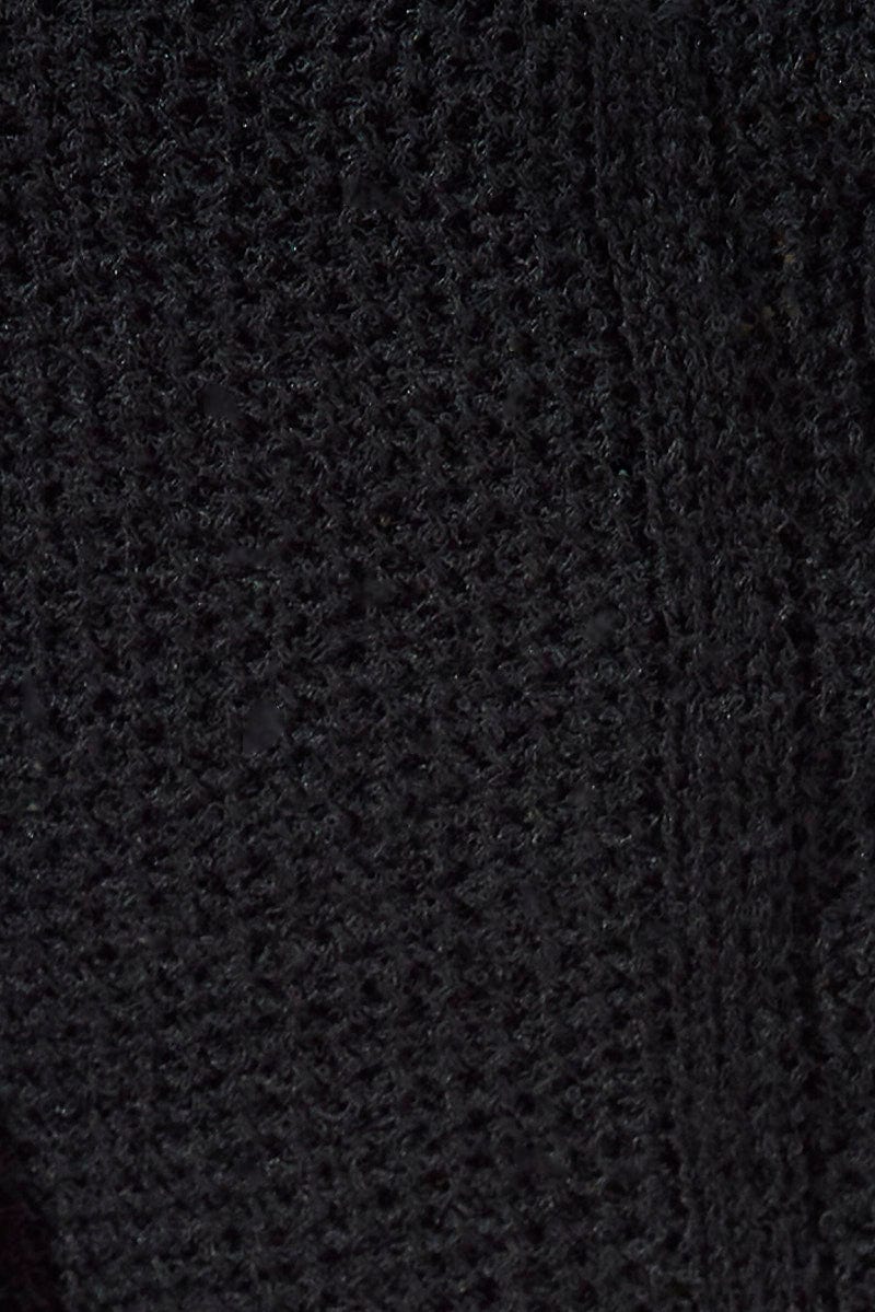 Black Crochet Knit Top - Image 6