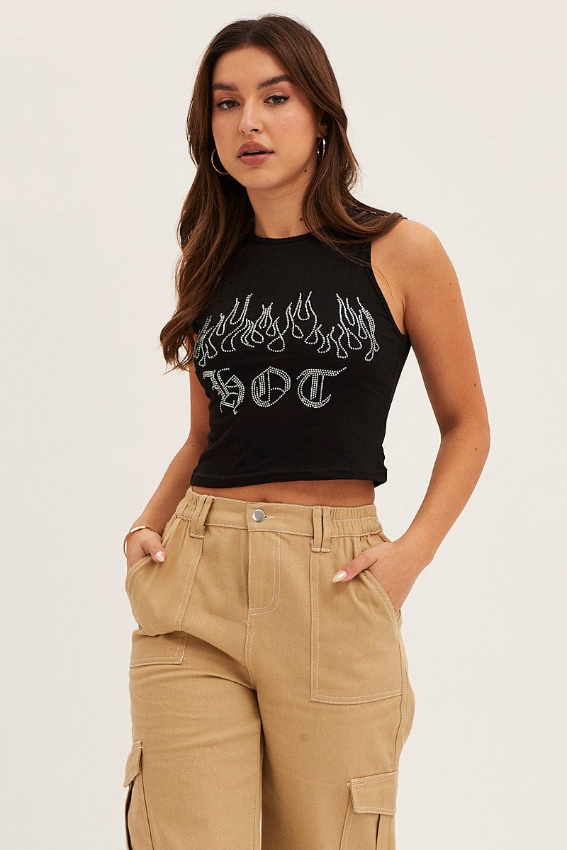 Black Crop Top - Image 3