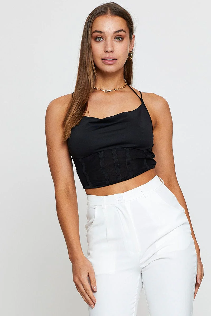 Black Crop Top - Image 3