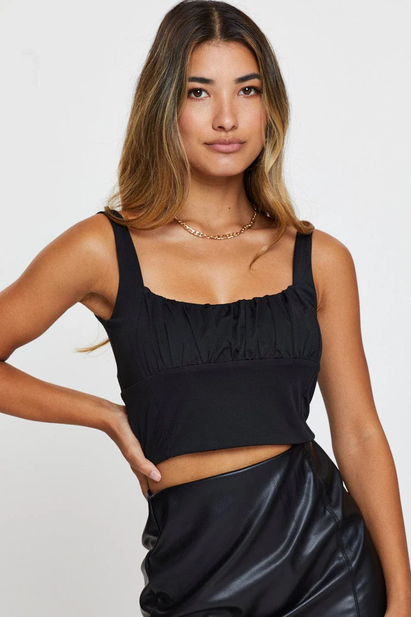 Black Crop Top - Image 3