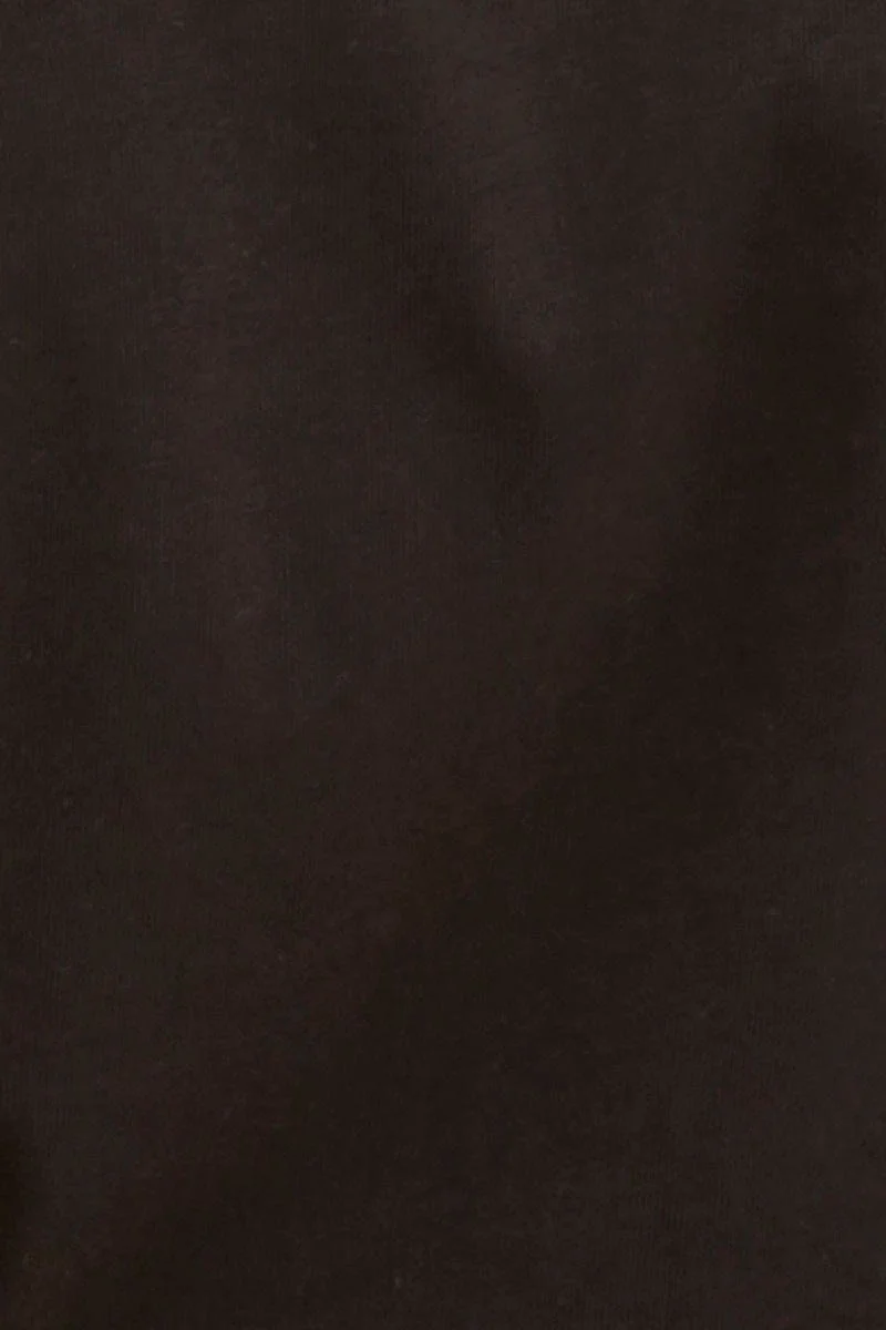 Black Crop Top Short Sleeve Relaxed Fit Elastic Detail - Image 6