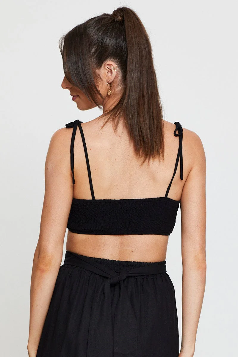 Black Crop Top Sleeveless - Image 5