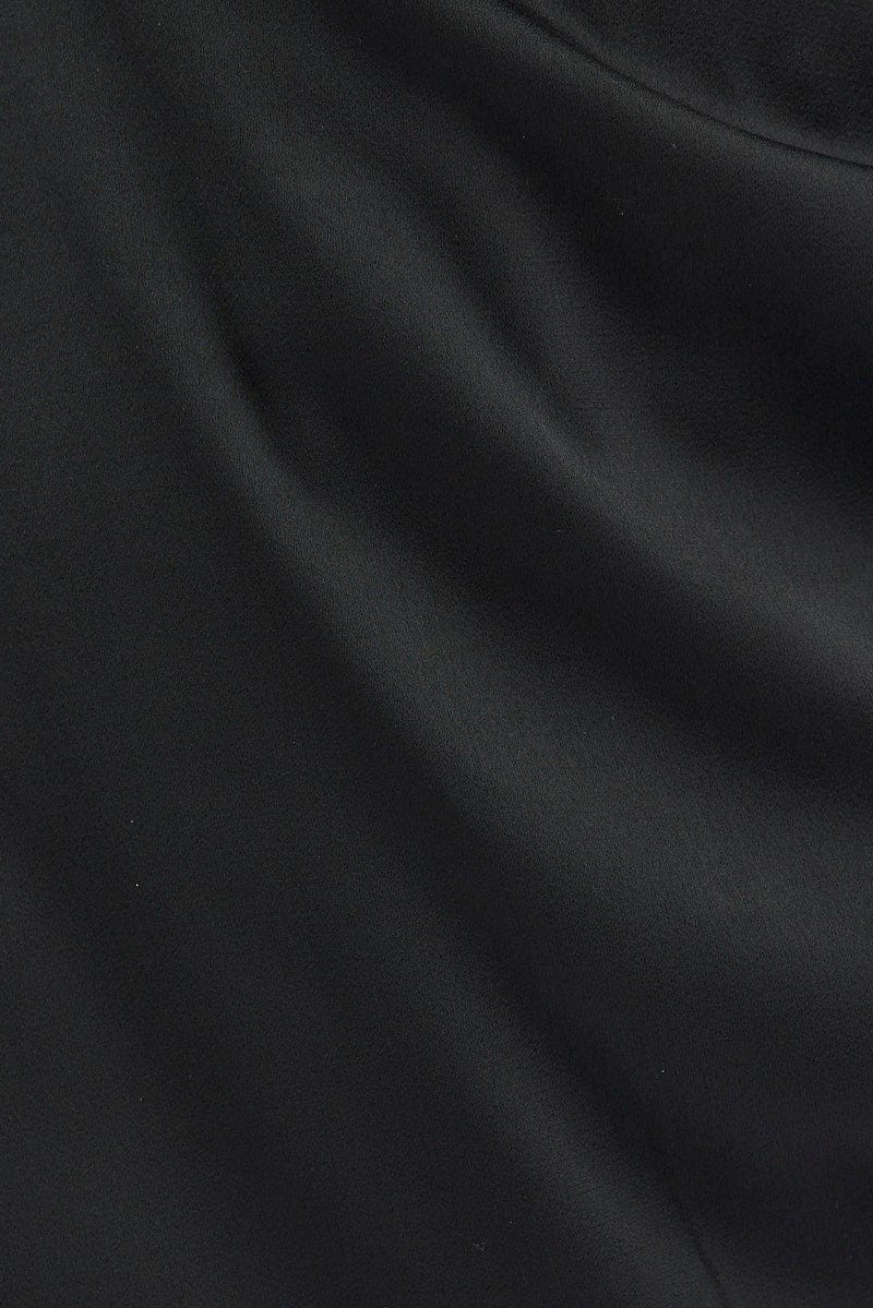 Black Diamante Bow Sweetheart Neckline Corset Dress - Image 6