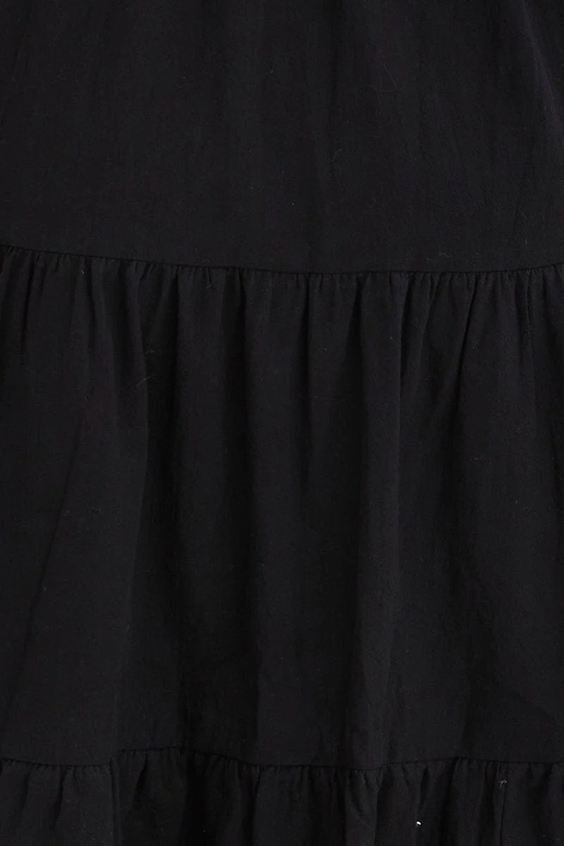 Black Dress One Shoulder Midi - Image 3