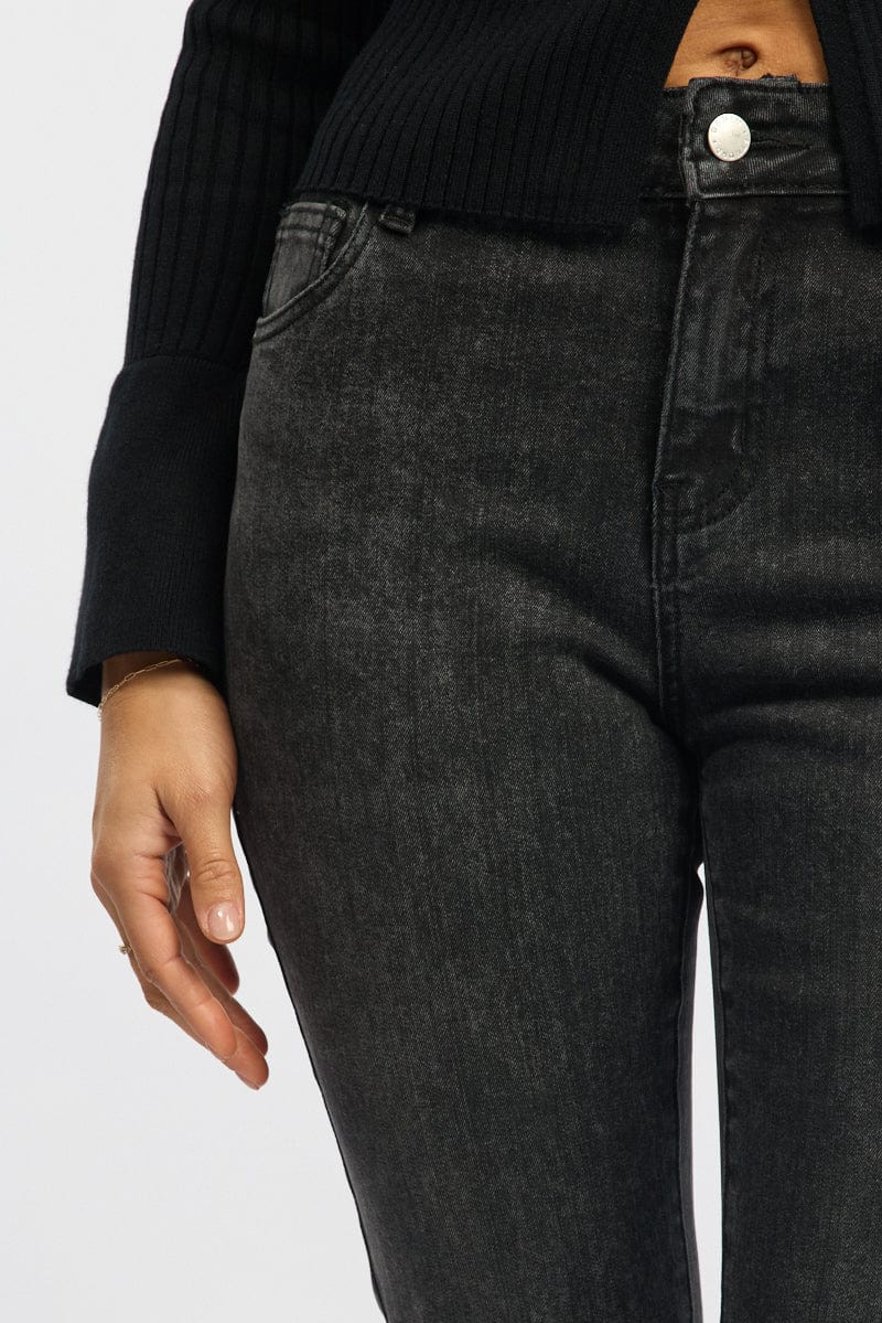 Black Flare Jean High Rise - Image 5