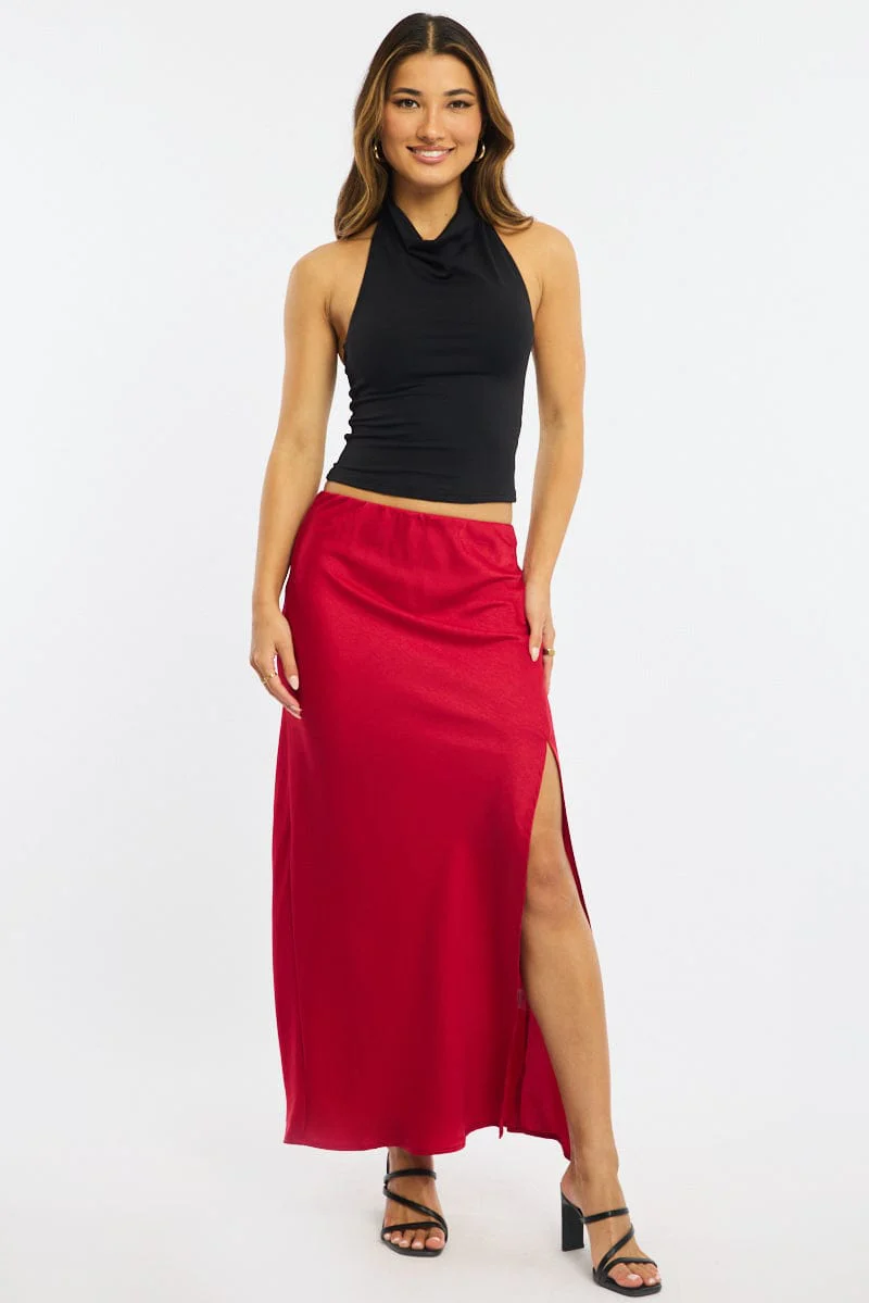 Black Halter Neck Top Supersoft - Image 2