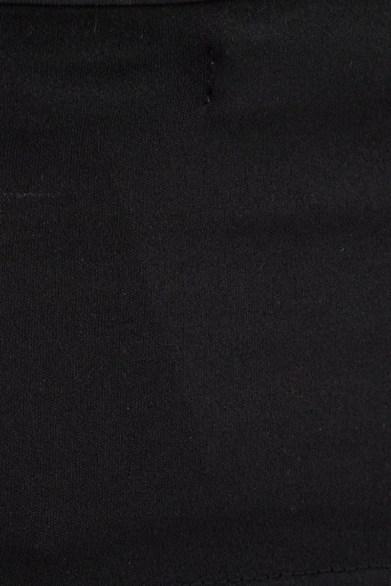 Black Halter Pinch Crop Top - Image 6