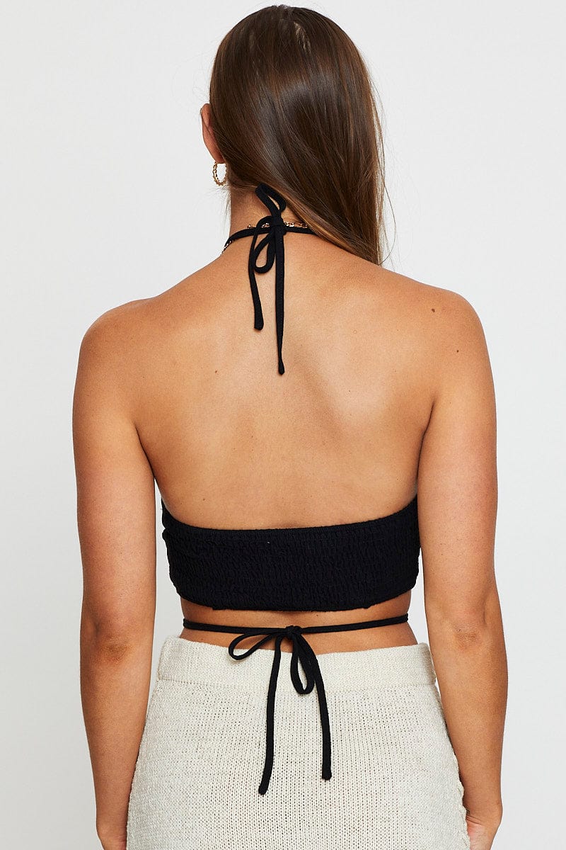 Black Halter Top Sleeveless - Image 5