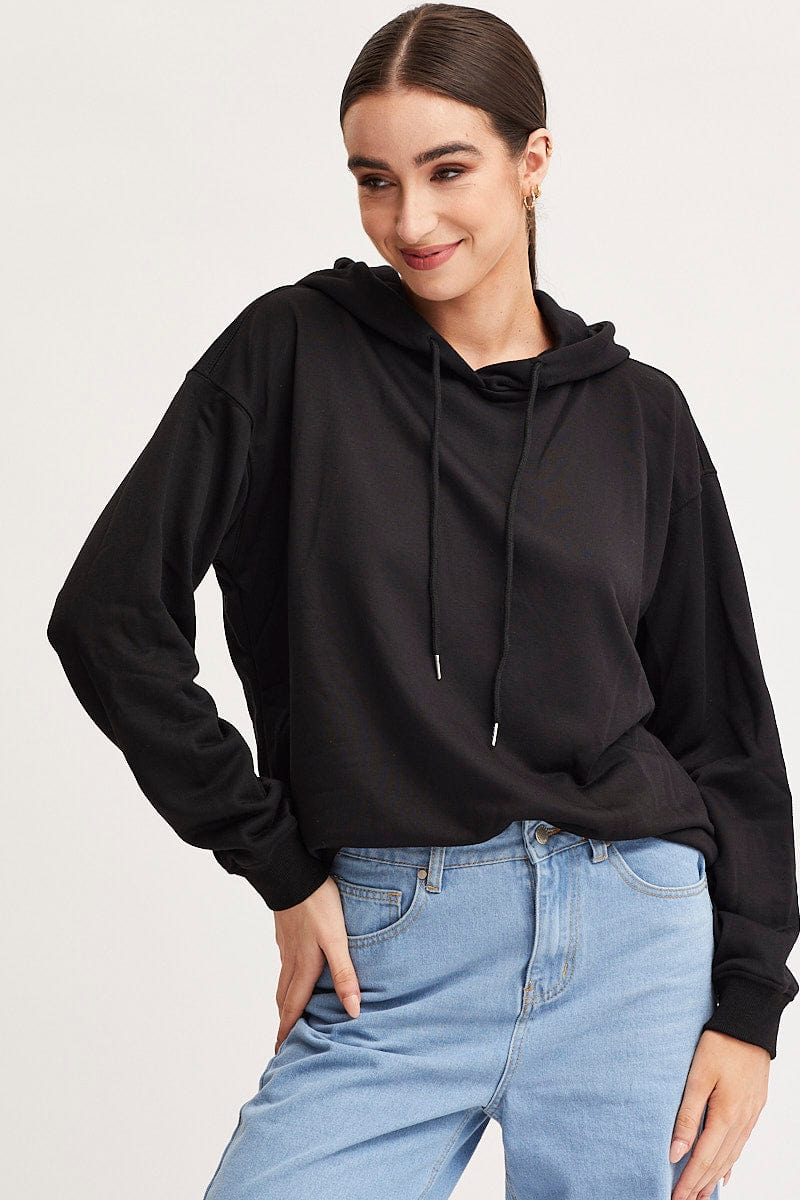 Black Hoodie Long Sleeve - Image 3