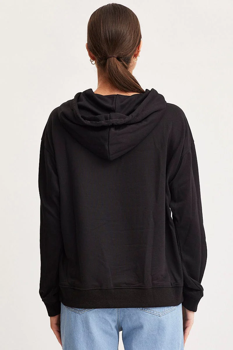 Black Hoodie Long Sleeve - Image 5