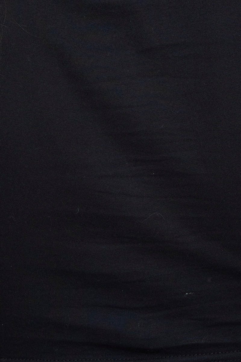 Black Keyhole Crop Top Long Sleeve - Image 7