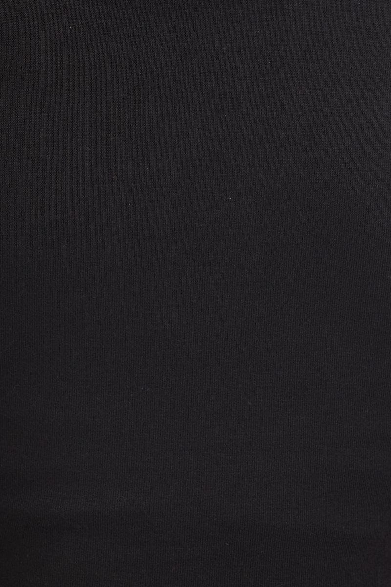 Black Keyhole T Shirt Short Sleeve - Image 6