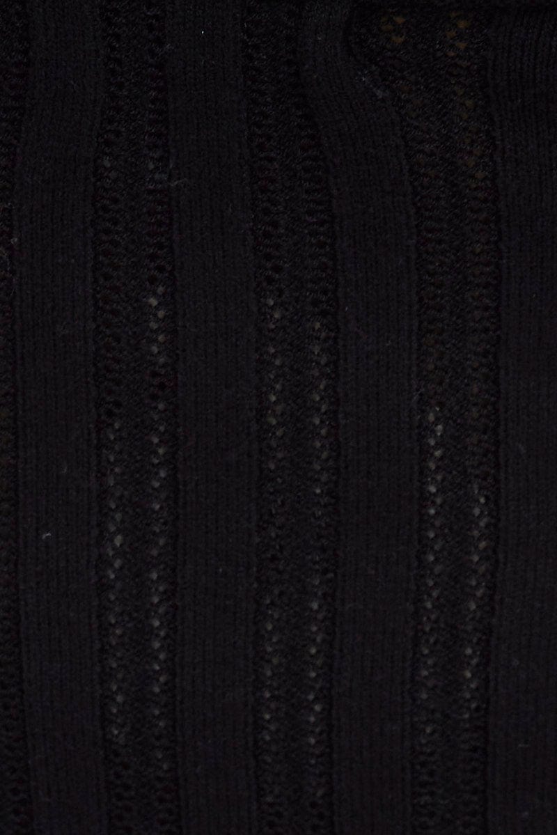 Black Knit Tank Top - Image 6