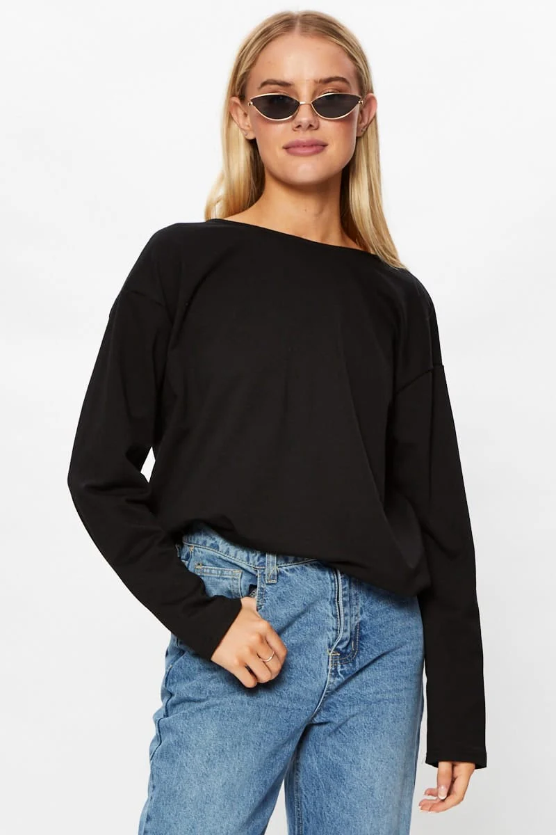 Black Lace Back Top - Image 2