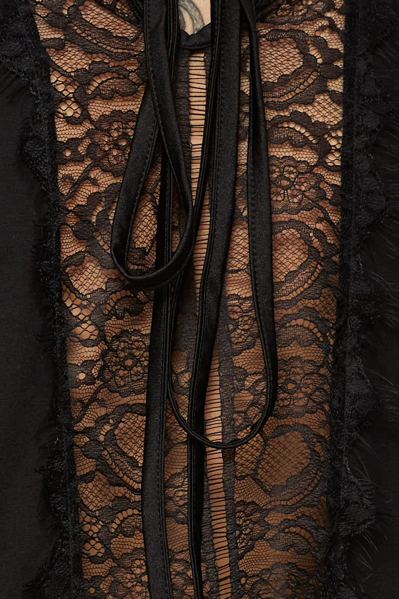 Black Lace Back Top - Image 5