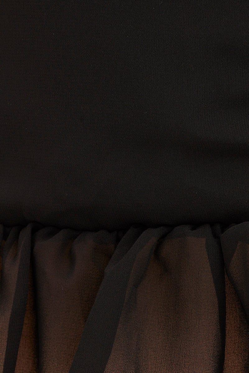 Black Long Sleeve Party Bodycon Dress - Image 6