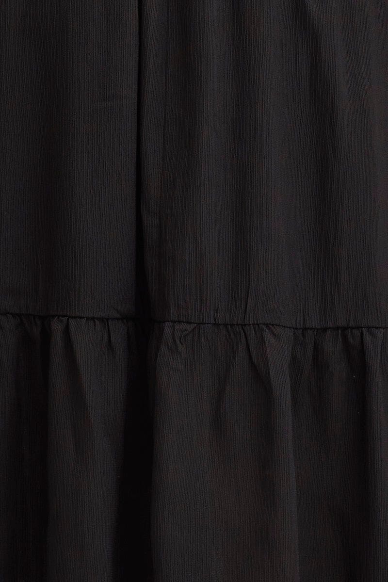 Black Maxi Dress Long Sleeve Square Neck - Image 6