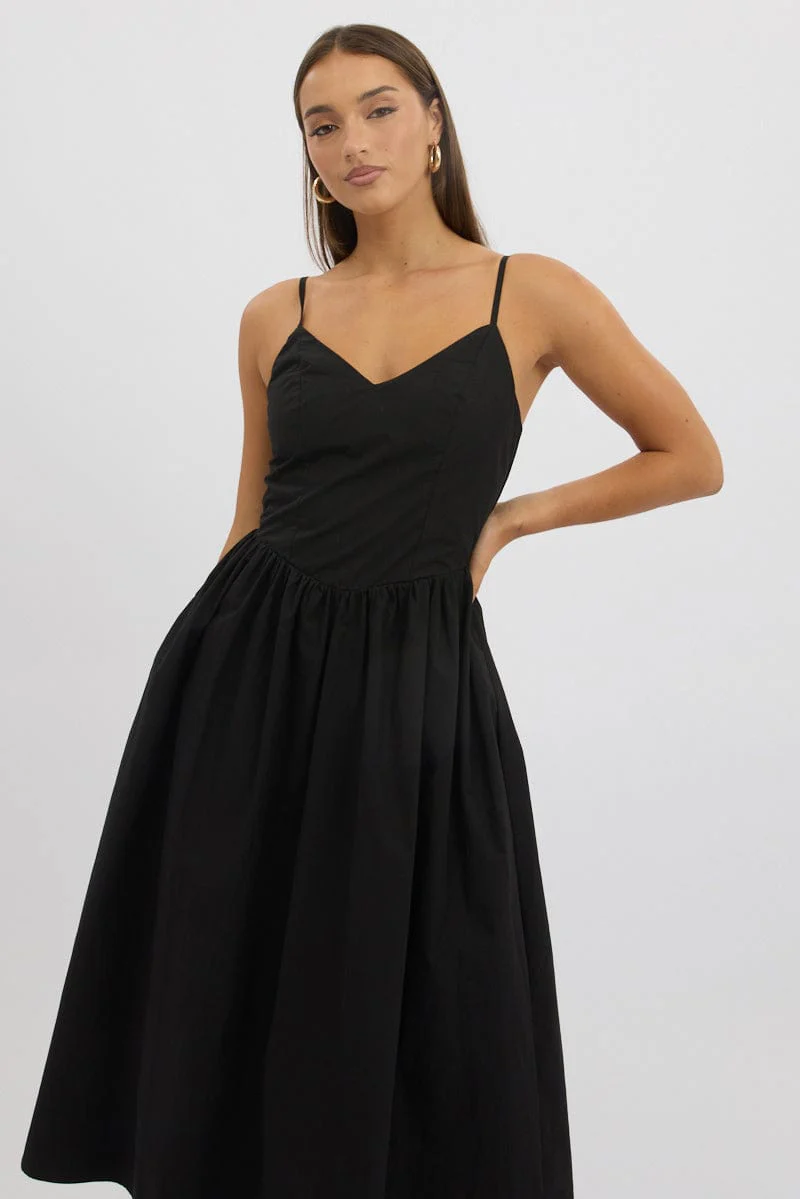 Black Maxi Dress Singlet - Image 2